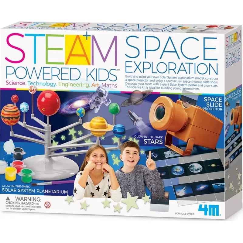 Conjunto Educativo 4M Space Exploration 5537 – Conjunto Prático de Aprendizagem STEM para Construir Projetos Espaciais