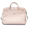 Mala para portátil Guess 4G Triangle Logo 16 rosa Saffiano - GUCB15P4TP