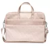 Mala para portátil Guess 4G Triangle Logo 16 rosa Saffiano - GUCB15P4TP