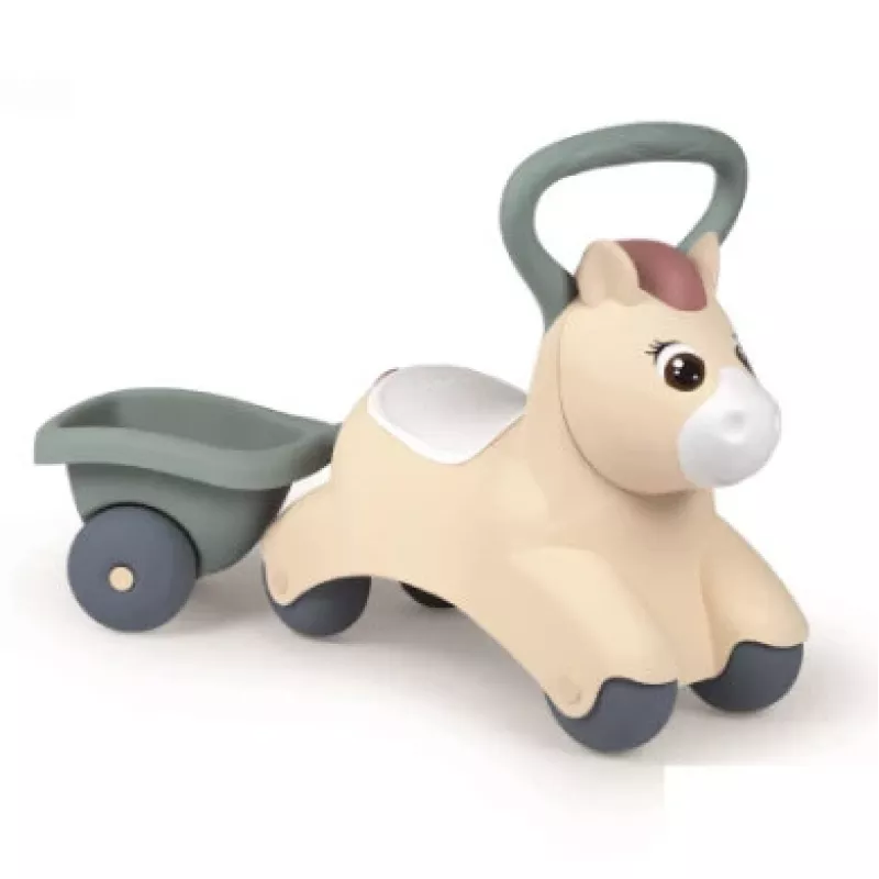 Little Smoby Baby Pony veículo de empurrar e deslizar