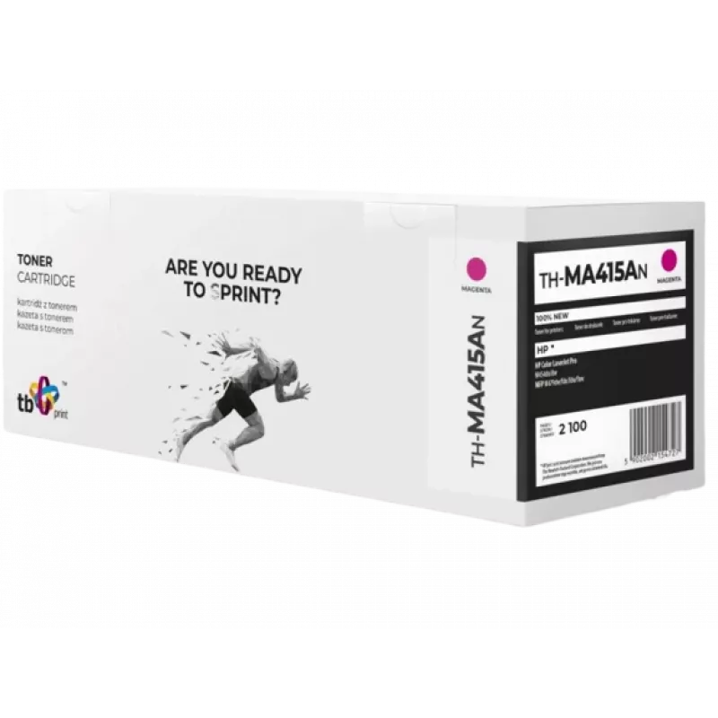Toner para HP Color LJ Pro W2033A TH-MA415AN 100% novo magenta