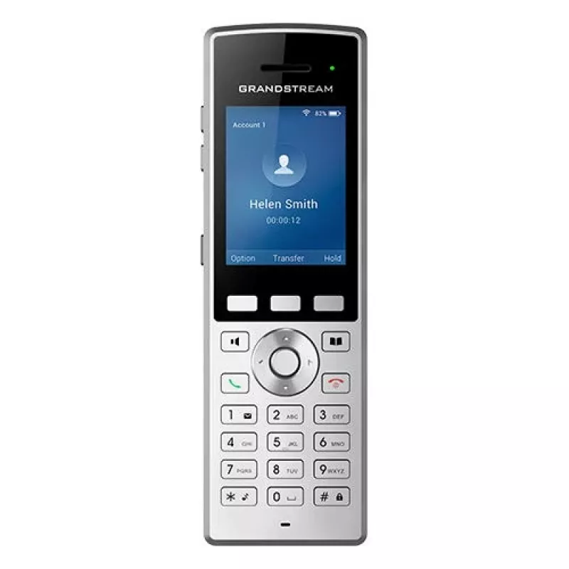 Grandstream Networks WP822 Telefone IP preto, prateado 2 linhas LCD Wi-Fi