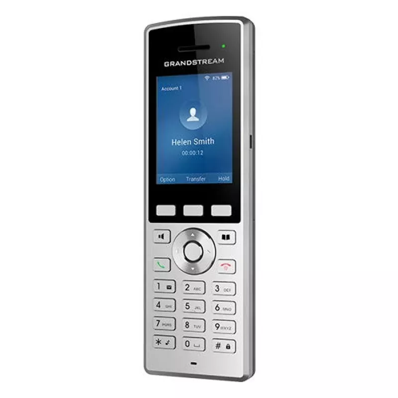 Grandstream Networks WP822 Telefone IP preto, prateado 2 linhas LCD Wi-Fi