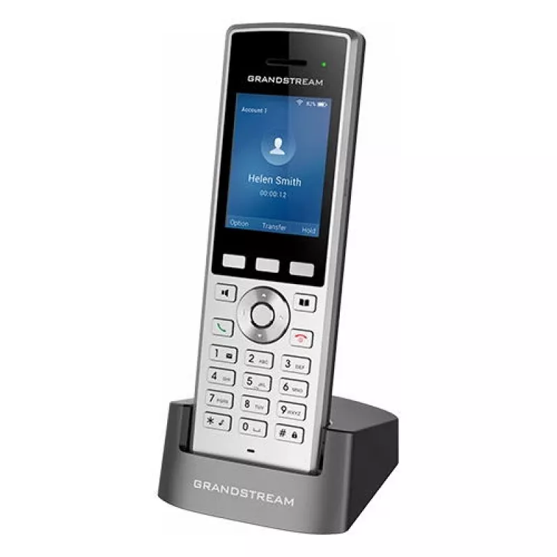 Grandstream Networks WP822 Telefone IP preto, prateado 2 linhas LCD Wi-Fi