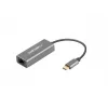 Natec Cricket NNC-1925 adaptador Ethernet de USB-C 3.1 Gen 1 para RJ45, 1000 Mbit/s, cabo de 15 cm, alumínio, cinzento
