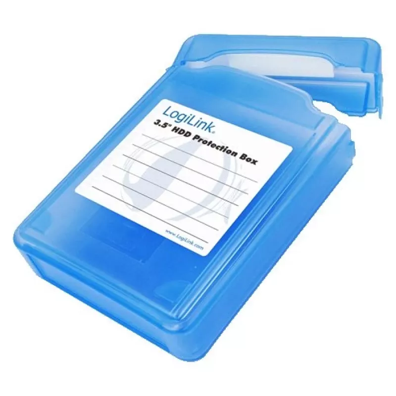 Logilink caixa de proteção para 1 HDD de 3.5 - caixa de proteção para disco rígido - azul (UA0133)