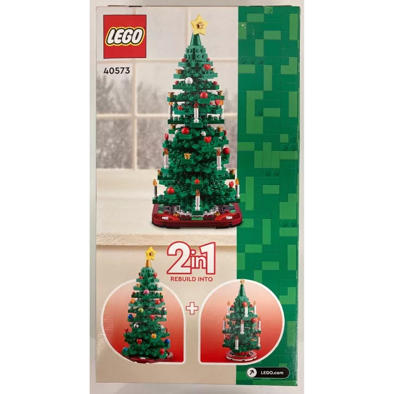LEGO Árvore de Natal Conjunto 40573 – modelo sazonal de exposição, mini construção decorativa