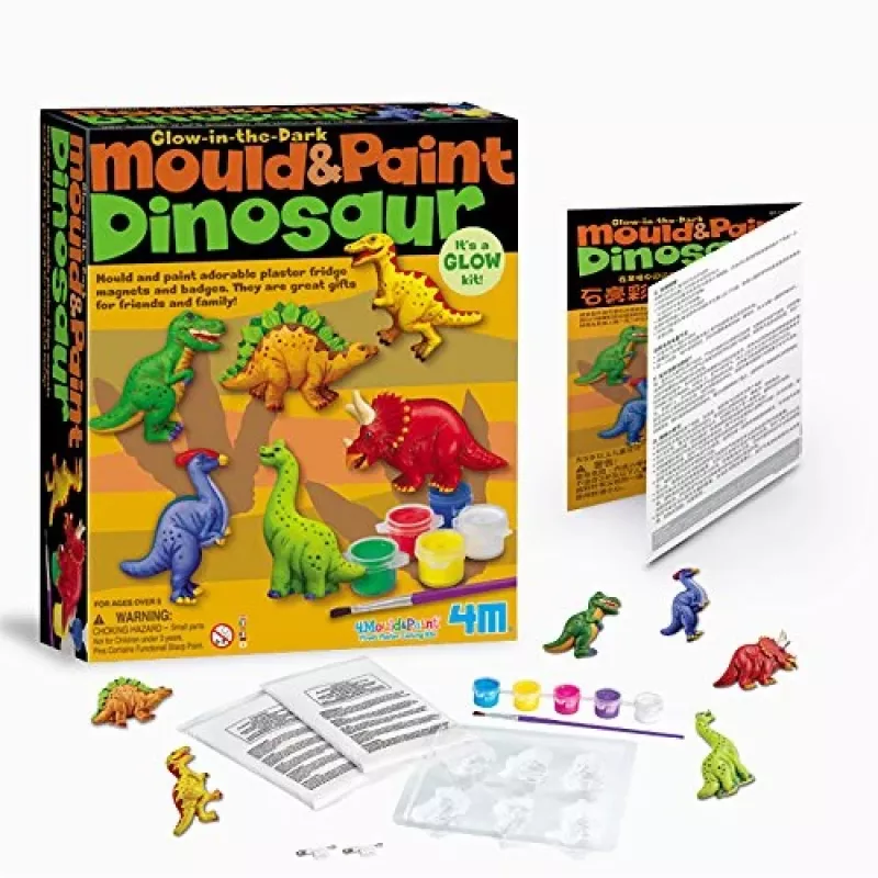 4M Moldes de gesso, dinossauros