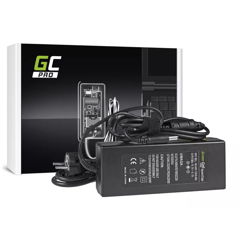 Fonte de alimentação Green Cell AD35P 130 W AC/DC 19,5 V 6,7 A para portáteis, para interiores, preto