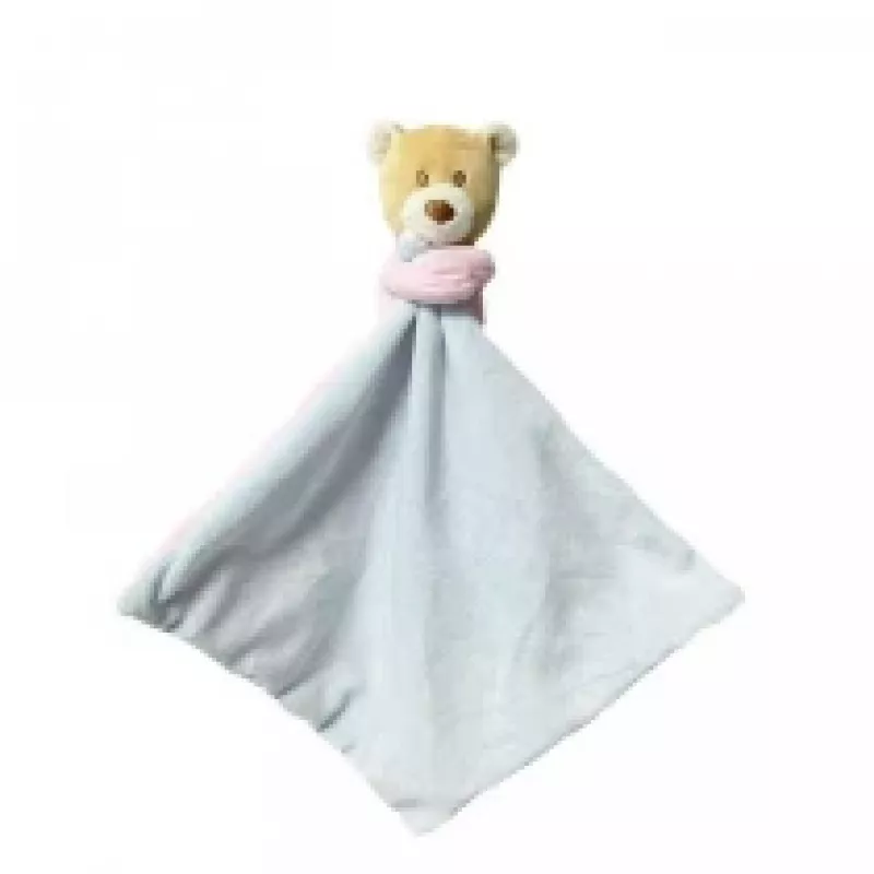 Peluche TULILO urso de peluche Milus 25 cm – brinquedo de peluche para bebé, rosa e azul