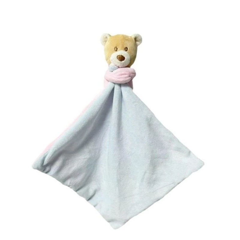 Peluche TULILO urso de peluche Milus 25 cm – brinquedo de peluche para bebé, rosa e azul