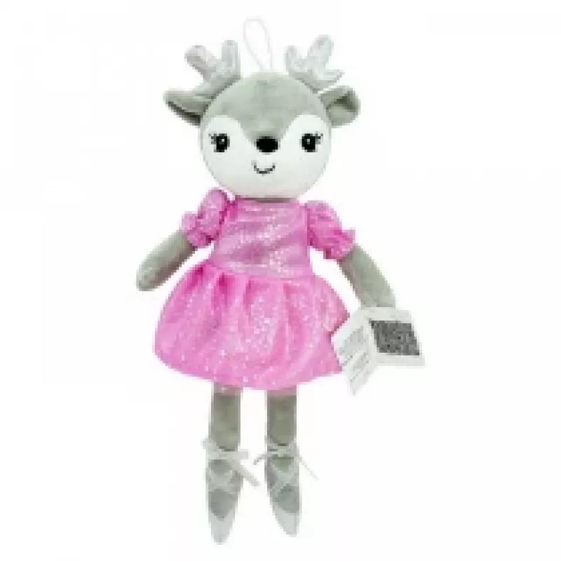 Peluche TULILO Celinka Veado 35 cm peluche macio, brinquedo para crianças