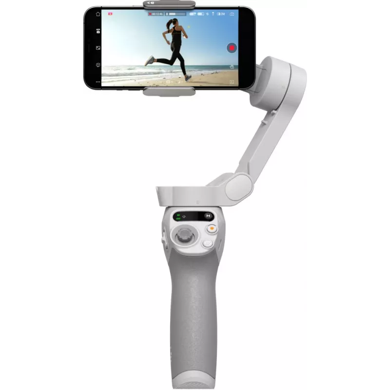 Estabilizador DJI OM SE cinzento Bluetooth incl. suporte para telemóvel bolsa carga máxima 290 g