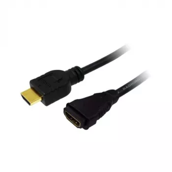 Extensão de cabo HDMI LogiLink CH0057 preto 4K UHD 3m ficha HDMI-A macho T