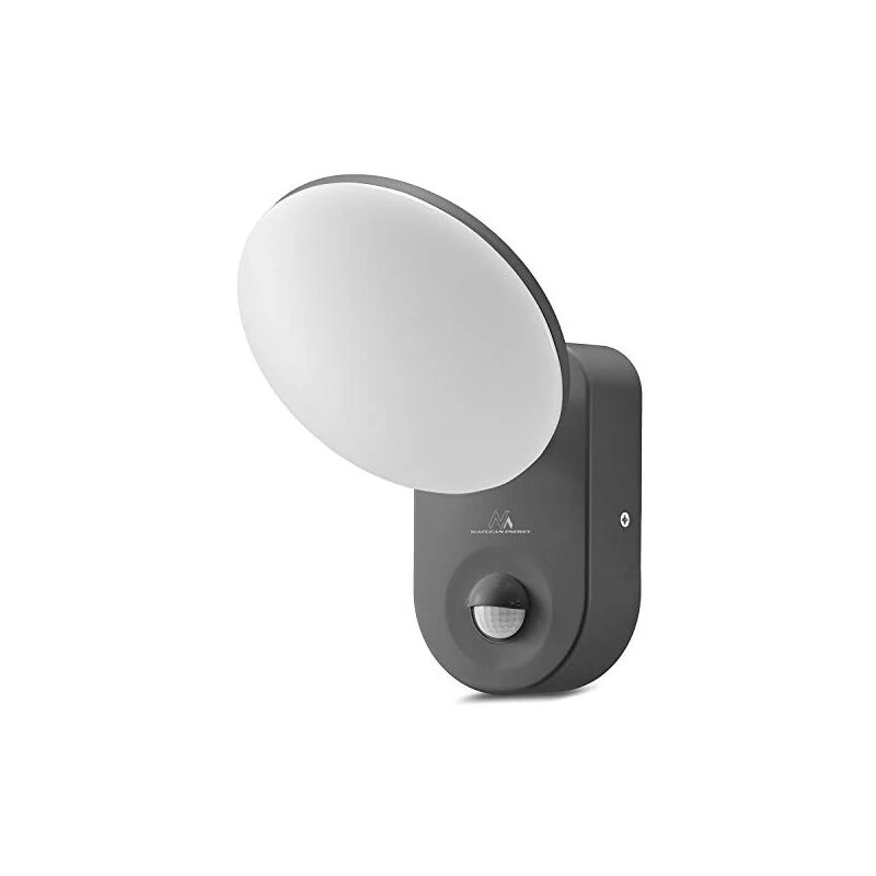 Luminária de parede LED MACLEAN MCE367 com sensor PIR, luminária de parede exterior com detetor de movimento