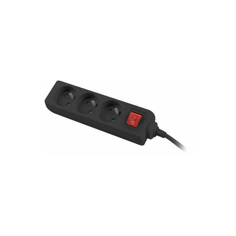 Lanberg PS1-03E-0150-BK cabo de extensão (1,5 m, preto)