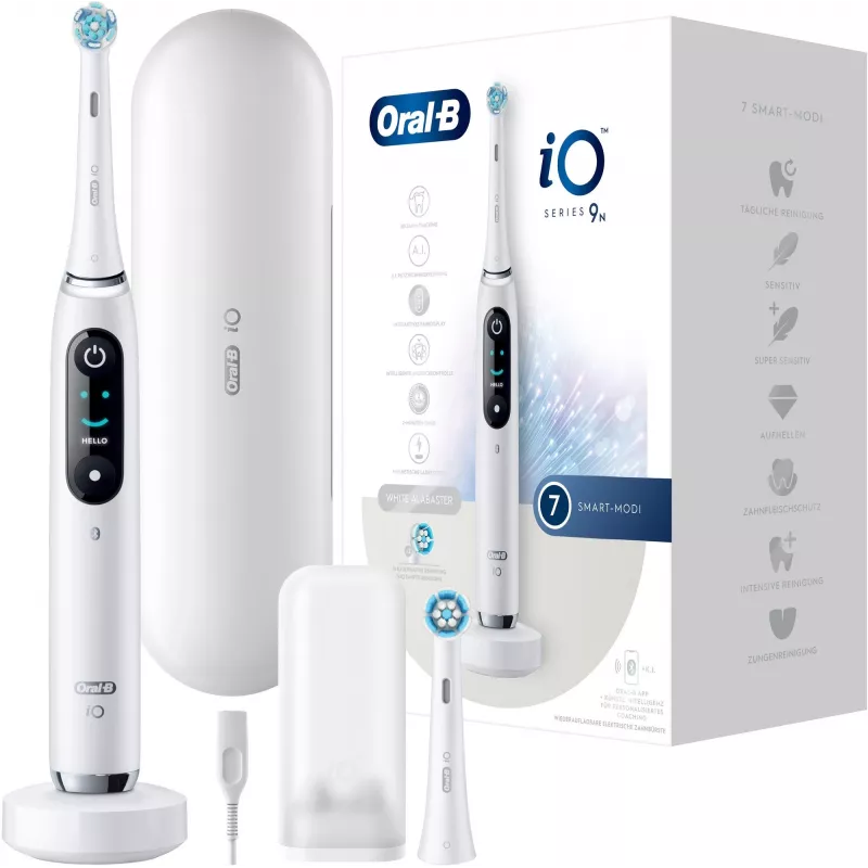 Escova de dentes elétrica Oral-B iO 9N para adultos branca