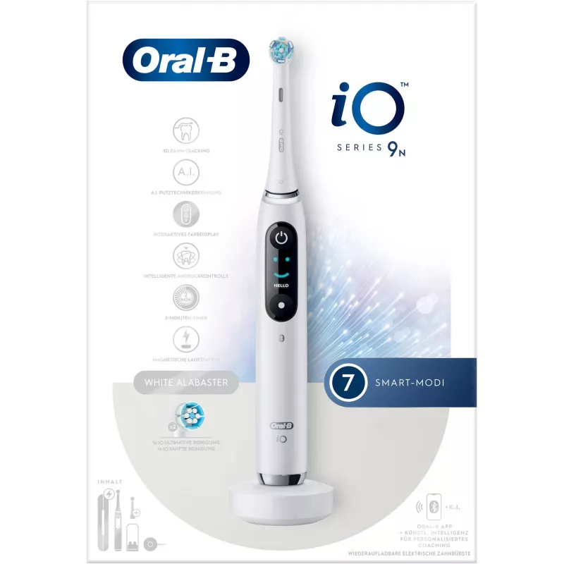 Escova de dentes elétrica Oral-B iO 9N para adultos branca