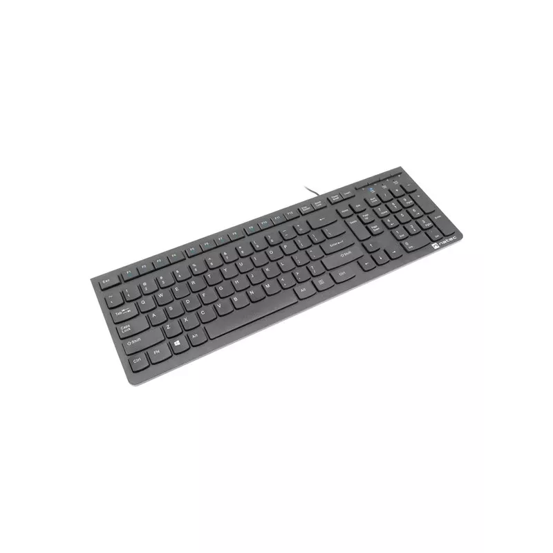 Natec Discus 2 - teclado - QWERTY - US - preto - teclado - inglês dos EUA - preto
