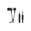 Auscultadores ZIPPER com microfone preto