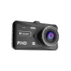 Dashcam TRACER 4TS Dashcam Full HD de canal duplo, câmara principal 2 MP, câmara interior 0,4 MP, ângulo 140°/60°, ecrã IPS 4 polegadas, bateria 150 mAh, caixa de alumínio, assistente de estacionamento