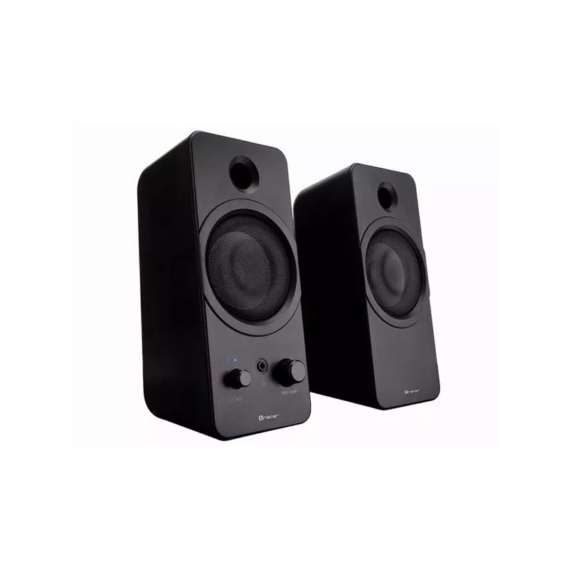 Altifalantes de secretária 2.0 TRACER Mark 12 W, alimentação USB, Bluetooth, 2 vias, 2 drivers, preto