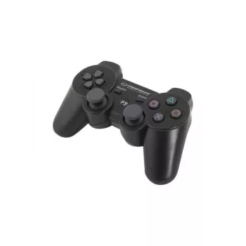 Comando de jogos Esperanza EGG109K preto Bluetooth joystick analógico PlayStation 3