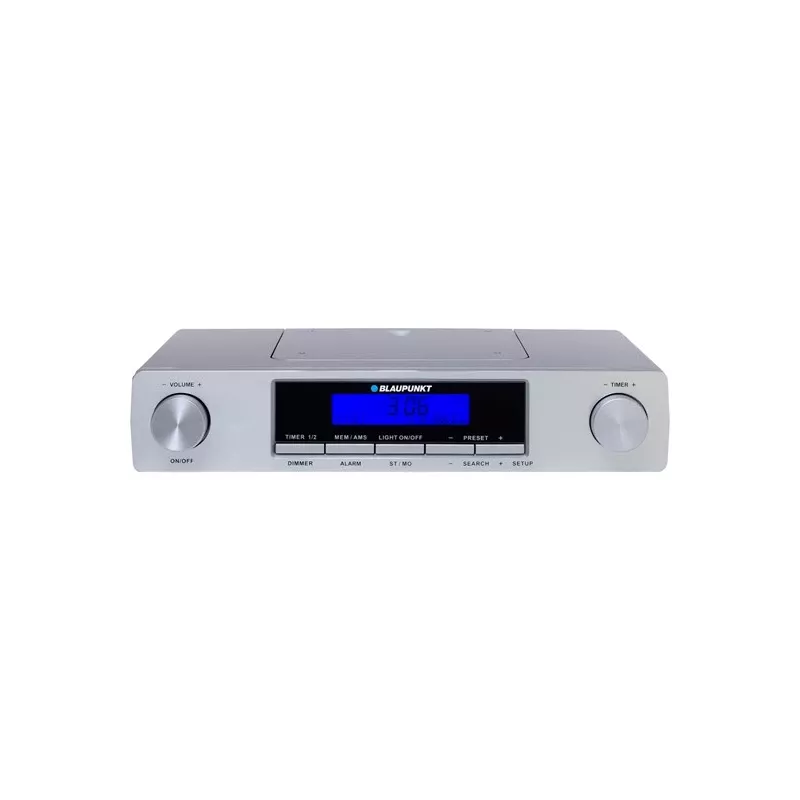 Blaupunkt KR12SL rádio de cozinha, FM, relógio/alarme com 2 temporizadores, prateado