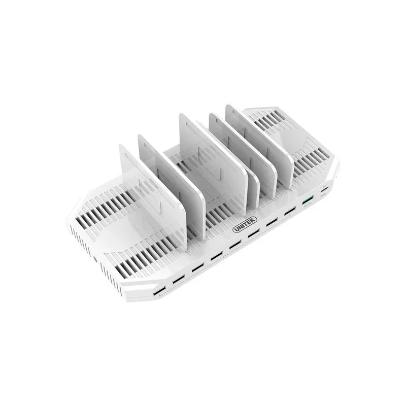 Organizador com estação de carregamento UNITEK Y-2190 de pé branco