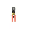 Alicate de cravar cabos Gembird T-WC-05, comprimento 195 mm, largura 53 mm, 0,36 kg, amarelo/vermelho/preto