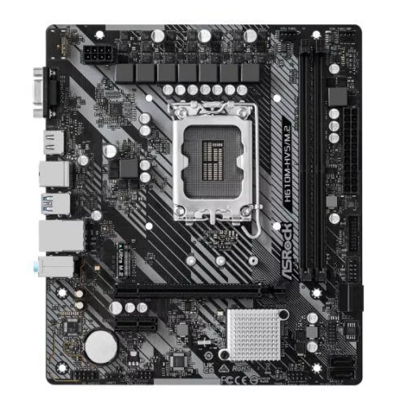 ASRock H610M-HVS/M.2 R2.0 DDR4 LGA1700 placa-mãe Micro-ATX
