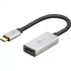 Wentronic 60194 adaptador de cabo de vídeo 0,15 m USB Type-C HDMI preto - prateado (60194)