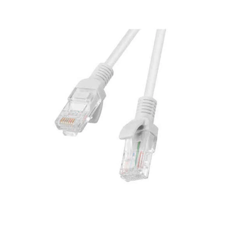 Cabo de rede LANBERG PCU6-10CC-0150-S Cat6 U/UTP RJ-45 para RJ-45 1,5 m cinzento