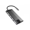 NATEC Fowler Plus USB Type-C preto cinzento MicroSD SD hub