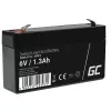 Bateria UPS Green Cell AGM13, chumbo-ácido selada VRLA 6 V 1,3 Ah, 290 g, preto