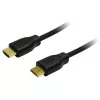 LogiLink CH0053 cabo HDMI de alta velocidade com Ethernet, HDMI 1.4, A macho – A macho, 4K/30, contactos banhados a ouro, 10 m, preto