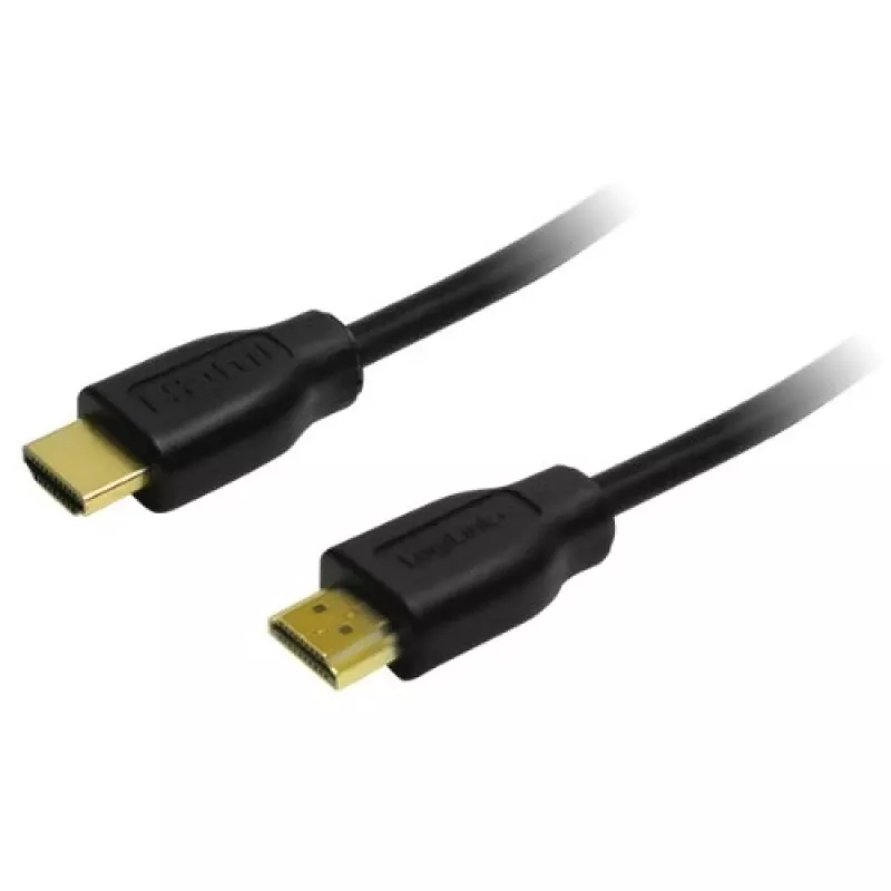 LogiLink CH0053 cabo HDMI de alta velocidade com Ethernet, HDMI 1.4, A macho – A macho, 4K/30, contactos banhados a ouro, 10 m, preto