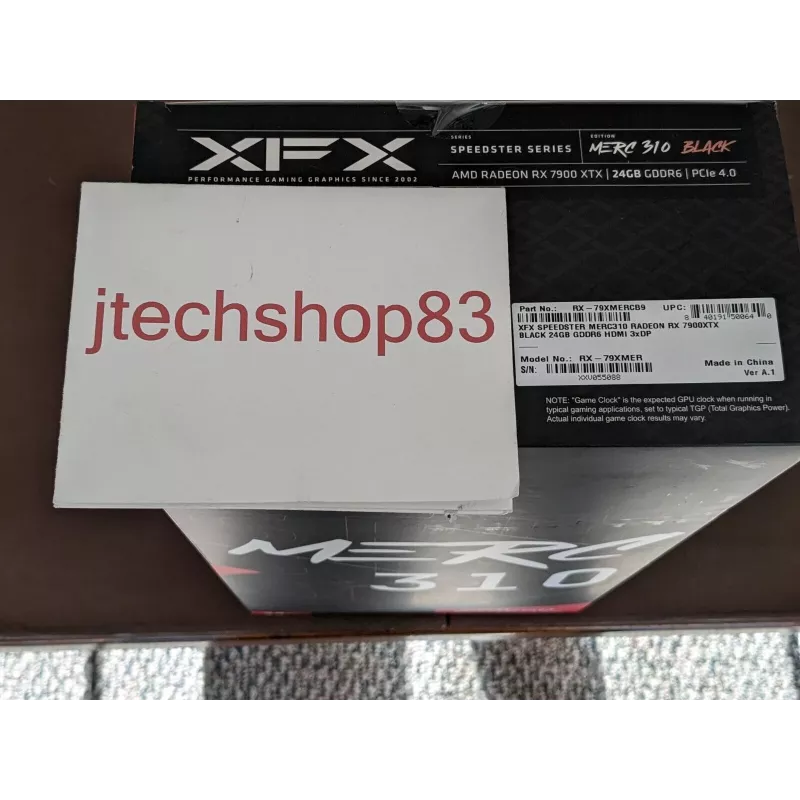 Placa gráfica XFX Radeon RX 7900 XTX 24 GB GDDR6, PCIe 4.0, 384-Bit, 355 W, 3 ventoinhas
