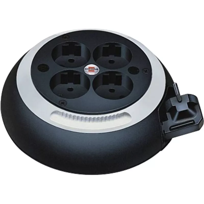 Extensão elétrica mini Comfort-Line CL-S 4 tomadas (preto/branco, 3 metros)