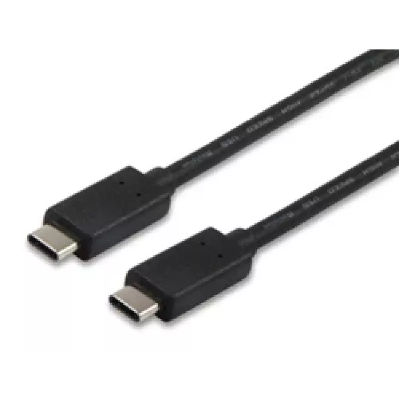 Equip cabo USB 2.0 Type-C, 1m, 1 m, USB C, USB C, USB 2.0, macho/macho, preto