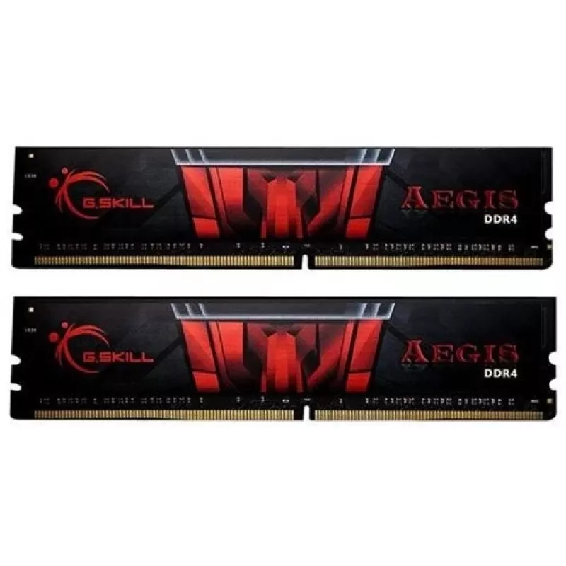 DIMM 16 GB DDR4-3000 (2x 8 GB) Dual-Kit, memória RAM preta, F4-3000C16D-16GISB, Aegis, INTEL XMP