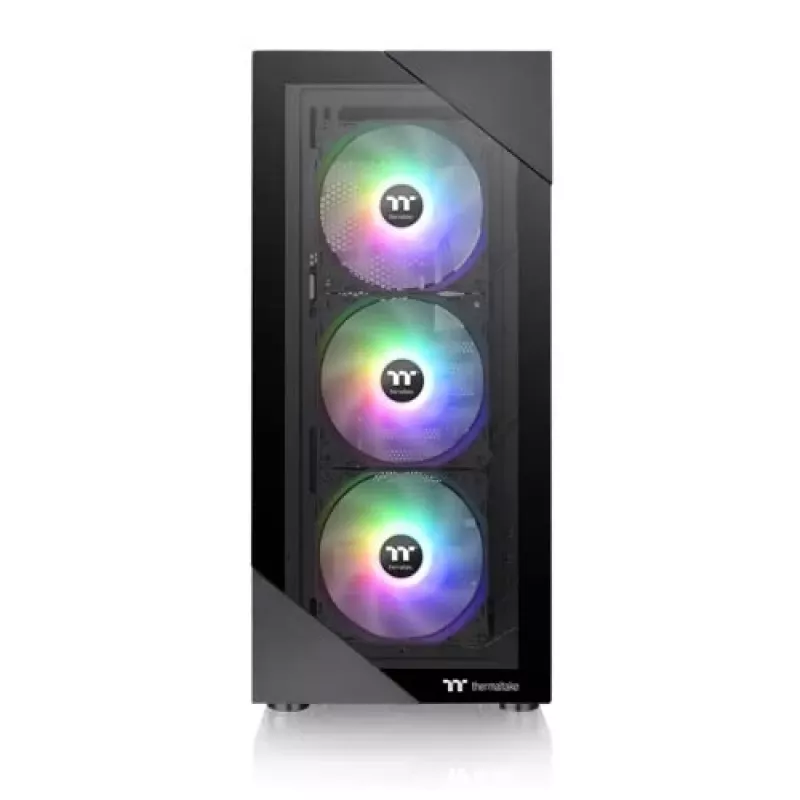 Caixa de PC Thermaltake View 200 TG ARGB Midi Tower preto
