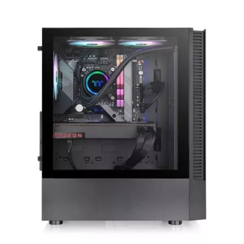 Caixa de PC Thermaltake View 200 TG ARGB Midi Tower preto