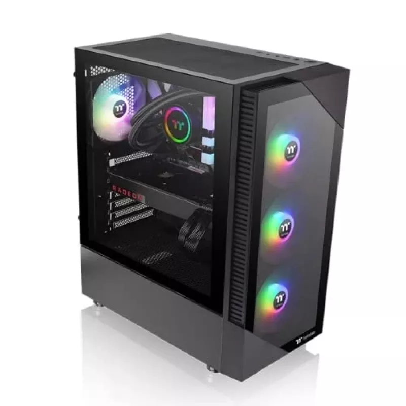 Caixa de PC Thermaltake View 200 TG ARGB Midi Tower preto
