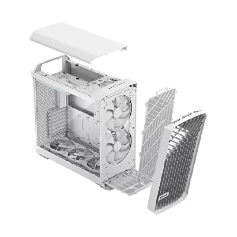 Caixa para PC Fractal Design Torrent White – compatível com ATX, EATX, microATX, ITX; 2 ventoinhas frontais de 180 mm; baías de 2,5 inch/3,5 inch