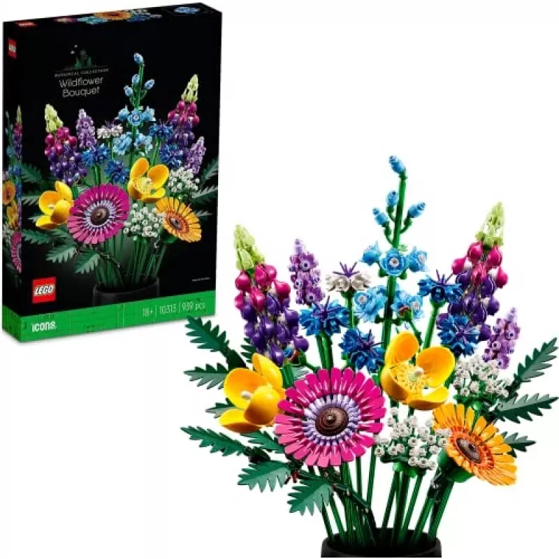 LEGO Icons Ramo de Flores Silvestres Conjunto 10313, Multicolor