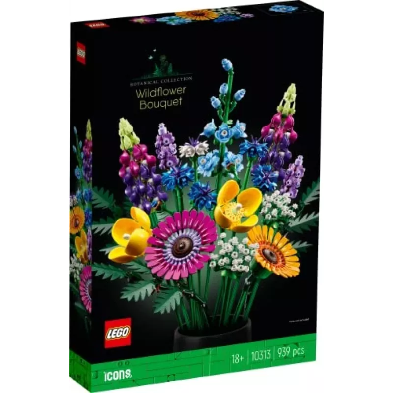 LEGO Icons Ramo de Flores Silvestres Conjunto 10313, Multicolor