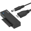 Placa de interface Unitek Y-1039, cabo USB incluído, 5 Gbit/s, preto, Plug-and-Play