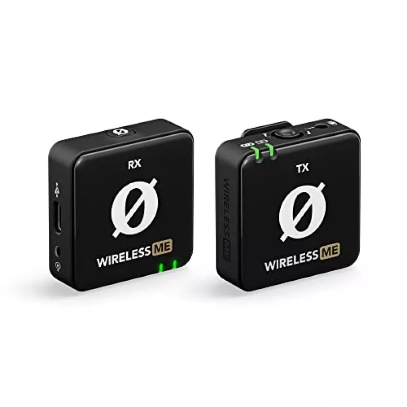 WIME RODE WIRELESS ME Sistema de microfone sem fios de canal duplo Vloggers Podcasters