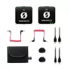 WIME RODE WIRELESS ME Sistema de microfone sem fios de canal duplo Vloggers Podcasters